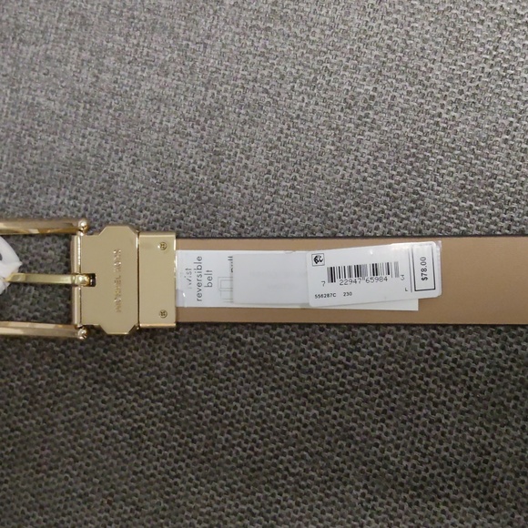 [New] MK Michael Kors Belt Twist Reversible Belt - Picture 4 of 6